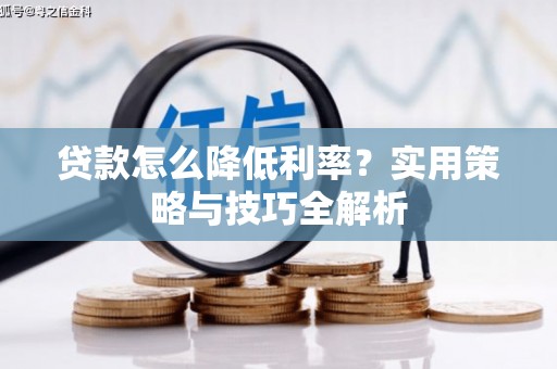 隆昌贷款怎么降低利率？实用策略与技巧全解析